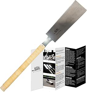 SUIZAN Japanese Pull Saw Hand Saw 9.5 Inch Ryoba Double Edge Flush Cut Saw Woodworking tools