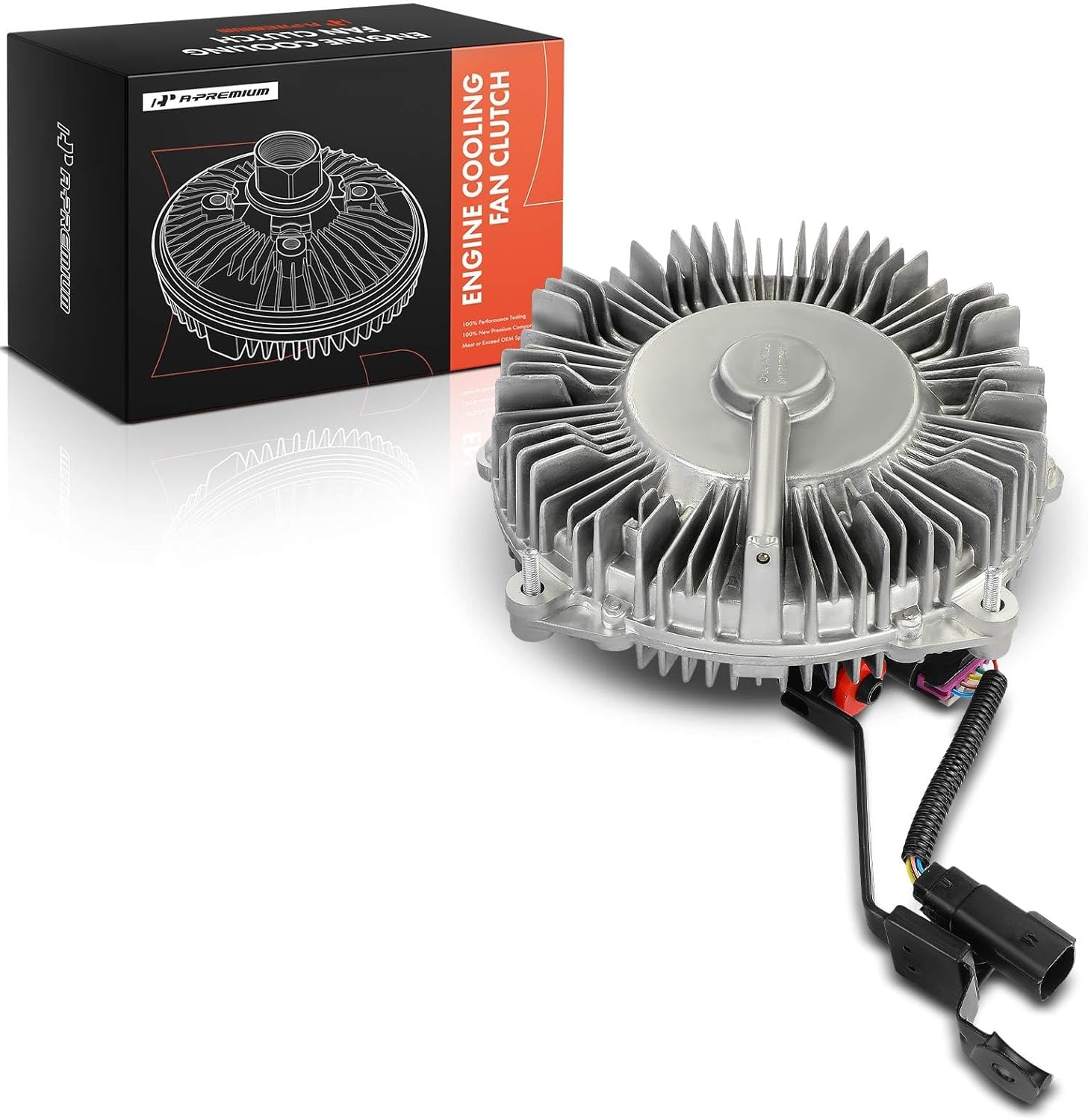 A-Premium Electronic Radiator Cooling Fan Clutch Compatible with - 2017-2019 - Ford F-250 Super Duty, F-350 Super Duty, E-350 Super Duty, E-450 Super Duty, 6.2L