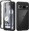 seacosmo for Google Pixel 8 Pro Case 2023, Full Body Shockproof Cover with Built-in Screen Protector Dual-Layer Protective Slim Fit Bumper Phone Case Cover for Google Pixel 8 Pro- Black
