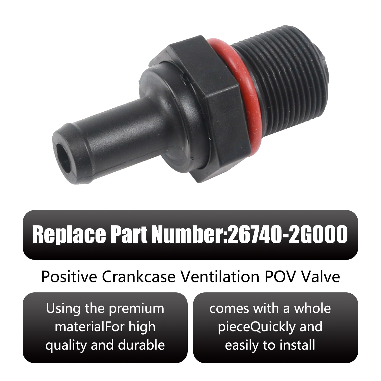 Leediga 1 PC Car Positive Crankcase Ventilation Control Valve, One-way - View #3