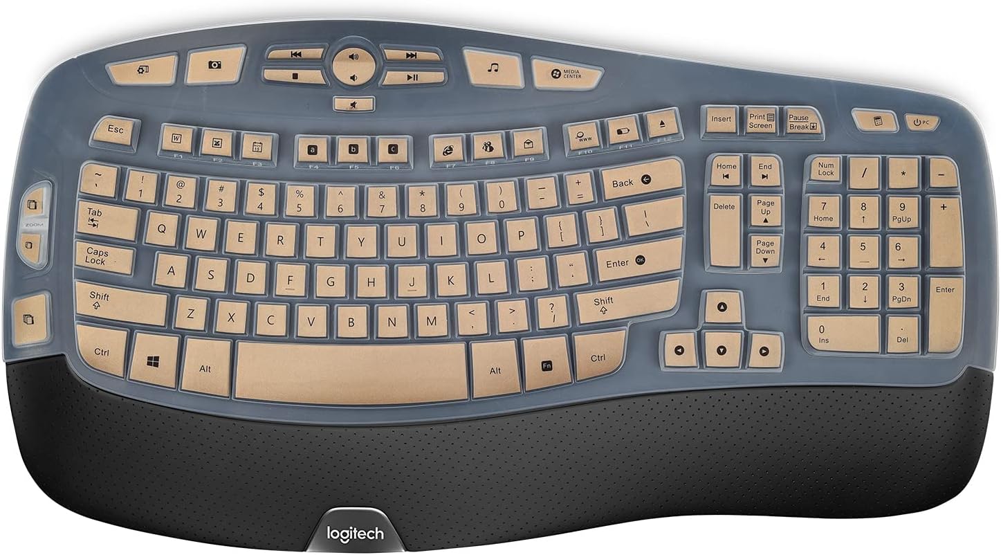 Keyboard Cover for Logitech K350 MK550 MK570 Wireless Wave