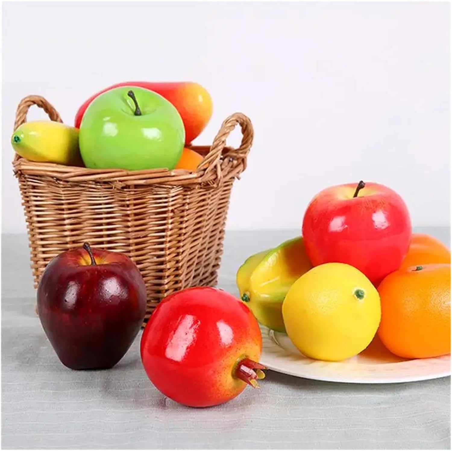 SBTRKT 12Piece Lot Festive Supplies Artificial Decor Fruits Bubble Mini Simulation Fruit Orange Lemon Set Model Crafts