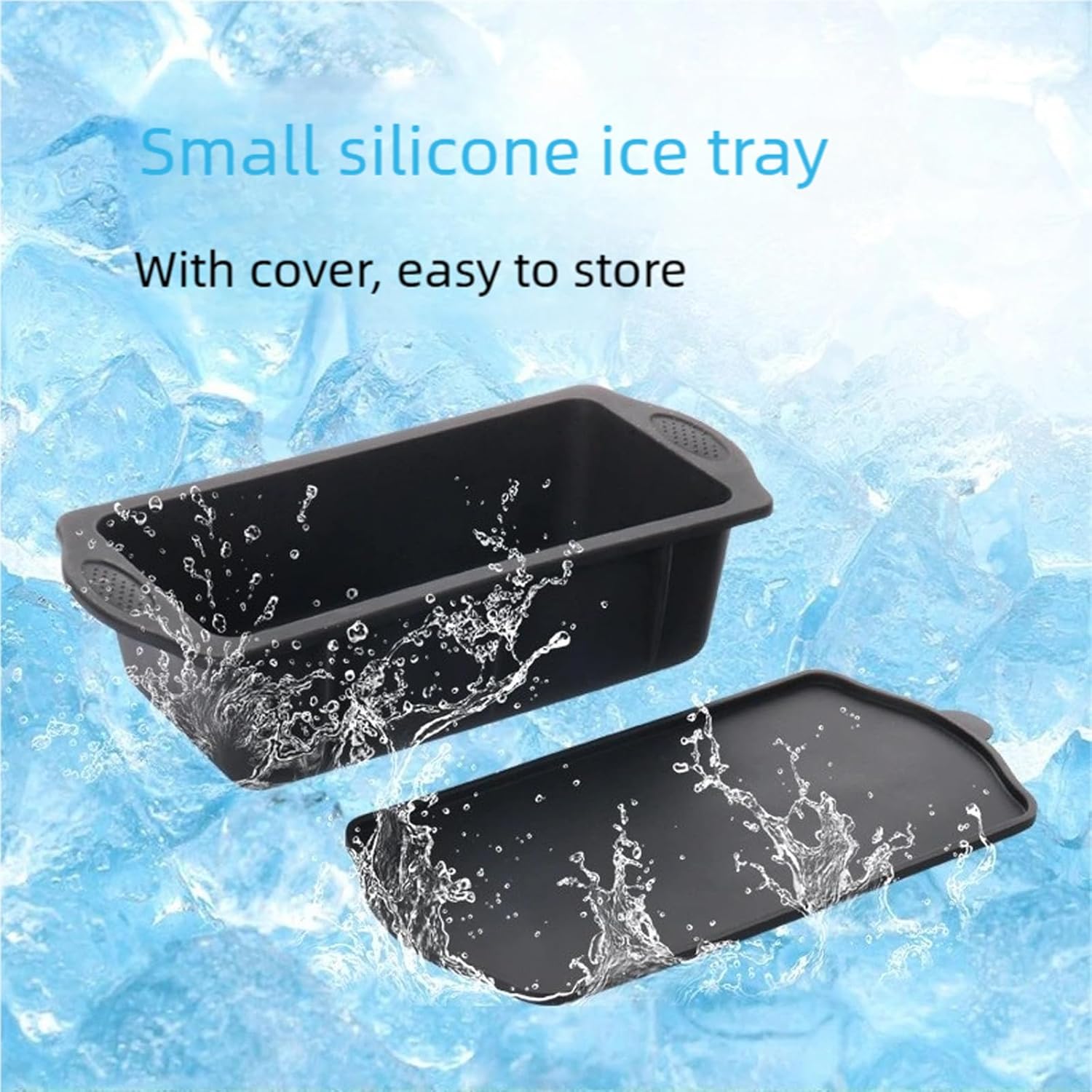 Large Capacity Efficient Ice Cubes Makers Silicone with Lid for Efficient Ice Production in 12 24Hours 4lb Size for Various Use Cool Cubes