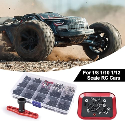 Miniatura 7 de Kit de herramientas de reparación RC de 524 piezas, tornillos hexagonales M3 M4, tornillos hexagonales, carcasa de tuerca, clips de cuerpo con