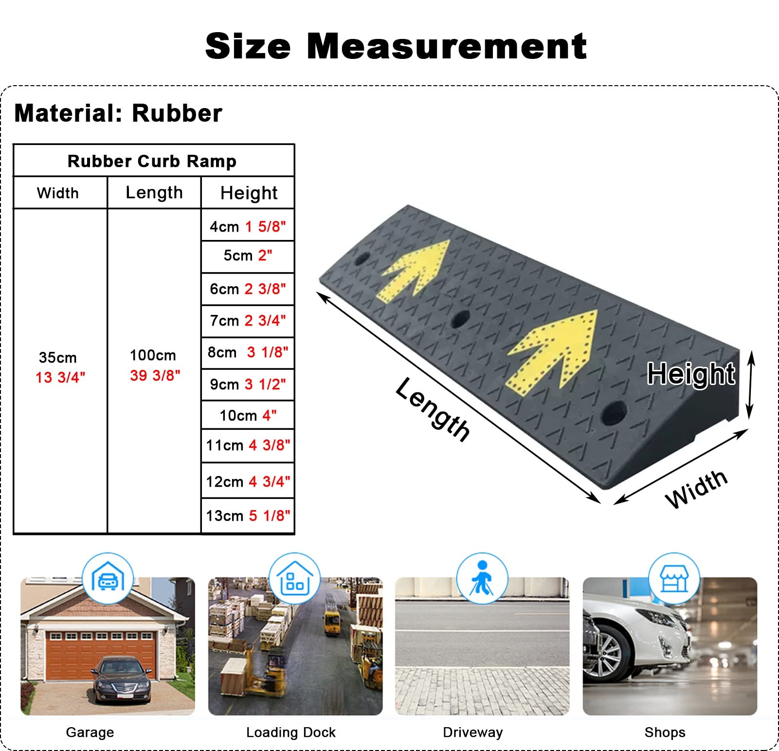 Rampas Para Silla De Ruedas Rampas De Goma Para Bordillos, Rampa