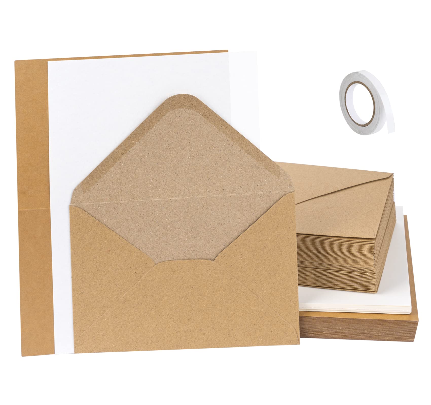 Sobres Para Regalar Dinero 25 Sobres De Papel De Estraza Con 25 Hojas En Blanco Para Tarjetas Para Regalos