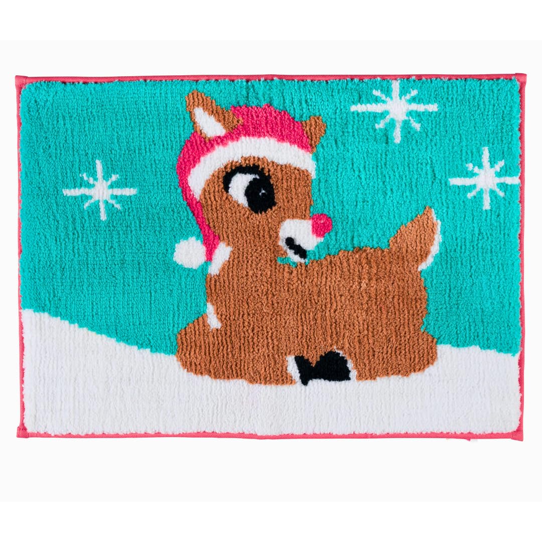 Rudolph le renne tapis de bain 43x61cm Franco en peluche antidérapant
