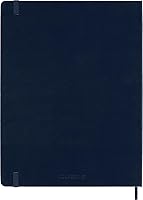 Vista 3 de Moleskine Classic Notebook, Hard Cover, XL (7.5" x 9.5") Ruled/Lined, Sapphire Blue, 192 Pages