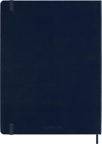 Miniatura 3 de Moleskine Classic Notebook, Hard Cover, XL (7.5" x 9.5") Ruled/Lined, Sapphire Blue, 192 Pages