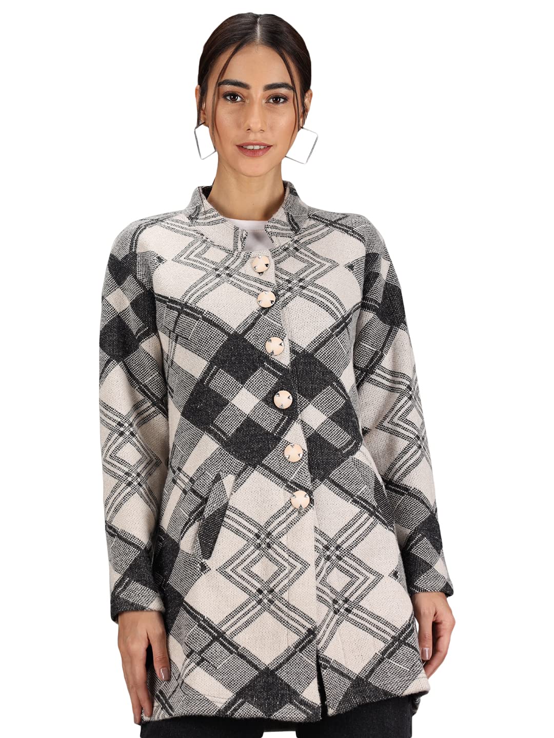 Women's Winter wear Woolen Multicolor Cardigans Sweaters-image-4