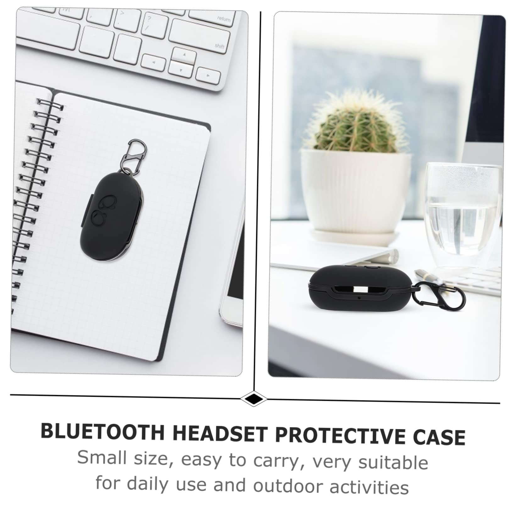 DOITOOL Estuche para 3 Auriculares Compatibles con Buds Carcasa Protectora De Alta con Orificio De Carga Preciso.