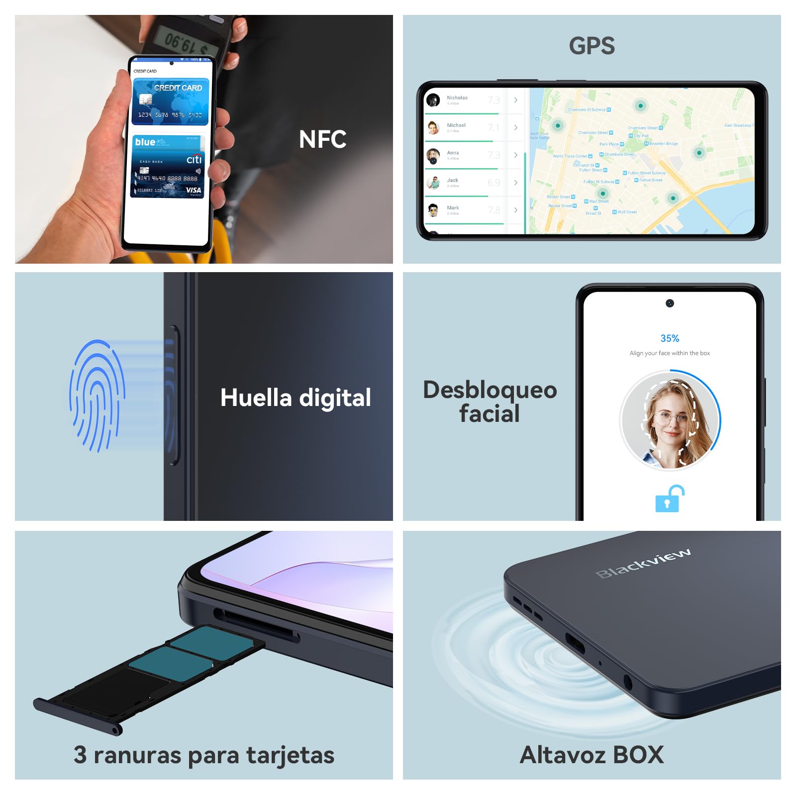 Smartphone Blackview Shark 8 Blackview Shark 8 Cámara De 64MP 6.78" 2.4K 120Hz 8+128/256GB Smartphone 4G Móvil Libre 256GB 8GB RAM Android 13