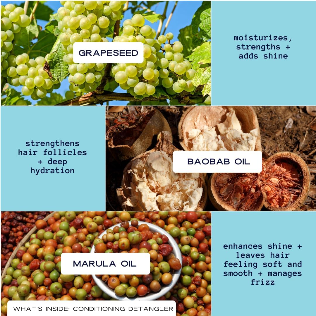 YOUNG KING HAIR CARE Kids Conditioning Detangler For Boys | Smooths and Softens Natural Curls | Plant-Based and Harm-Free (8 oz)