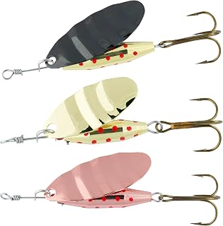 Abu Garcia 3 Pack Reflex Spinner - Surtido de Spinners de Pesca para la Pesca de Agua Dulce, la Trucha, la Perca, el Lucio y el bajo - Casting, Trolling, y Jigging, Disponible en 4,5cm y 5,7cm