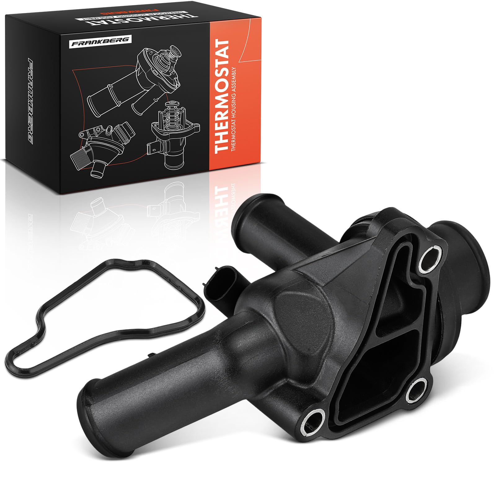 Frankberg Termostato del liquido di raffreddamento 87°C 6682030075 | Compatibile con: Classe A W168, Vaneo 414