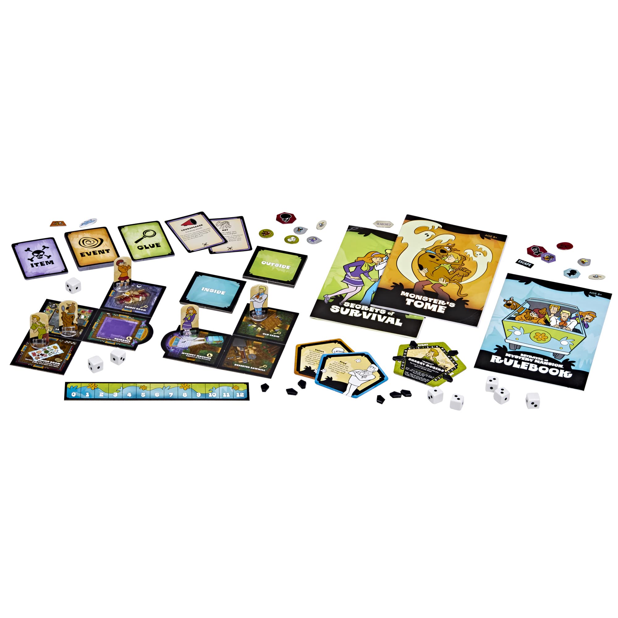 Avalon Hill Scooby Doo in Betrayal at Mystery Mansion, Black, 26.7 x 5.1 x 26.7 cm - Image 3