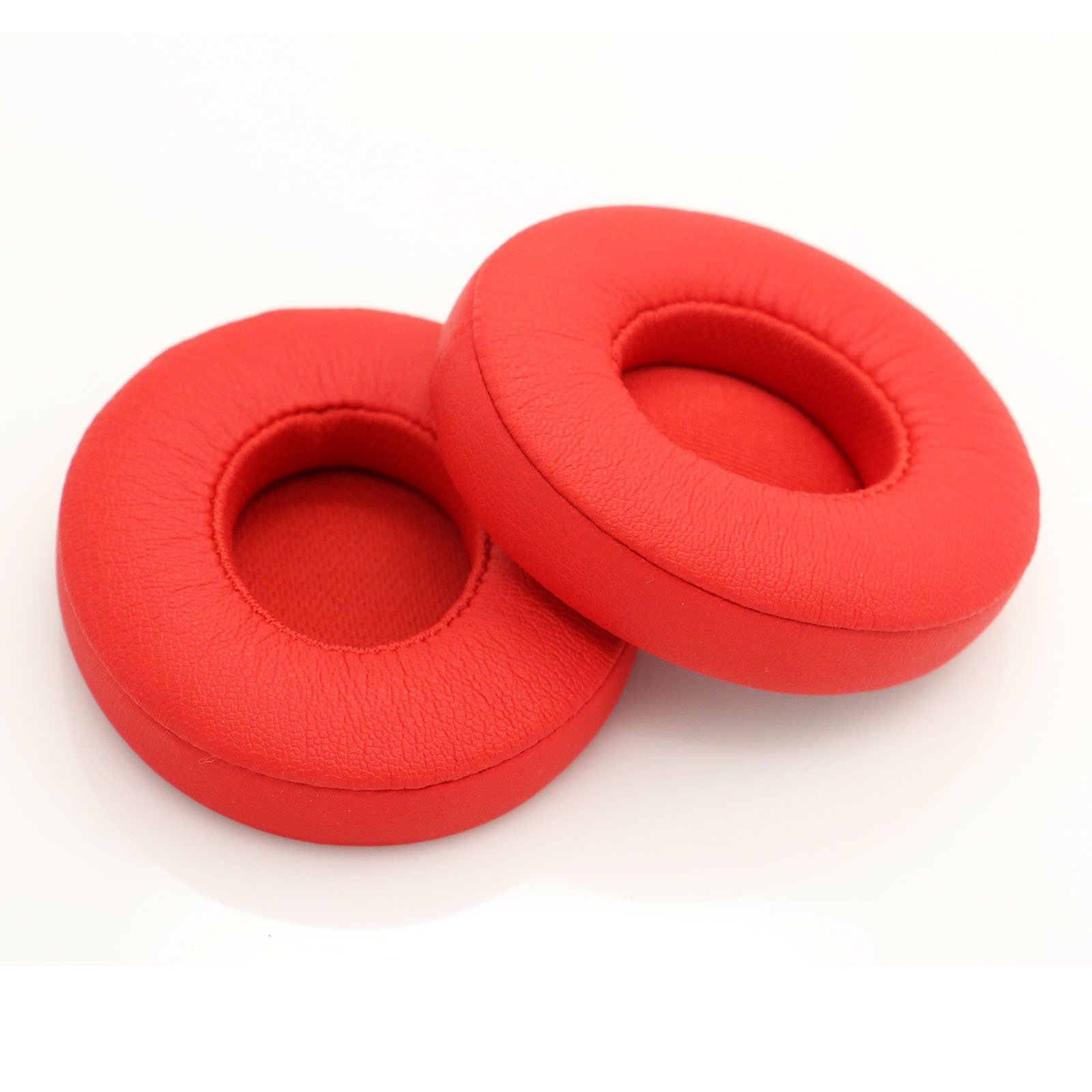 Beats Replacement Earpads - HIQUE Cushions Compatible with Solo 2.0/3.0 Wireless On Ear Headphones by Dr. Dre ONLY (Does NOT FIT Solo 2.0 Wired)-Red