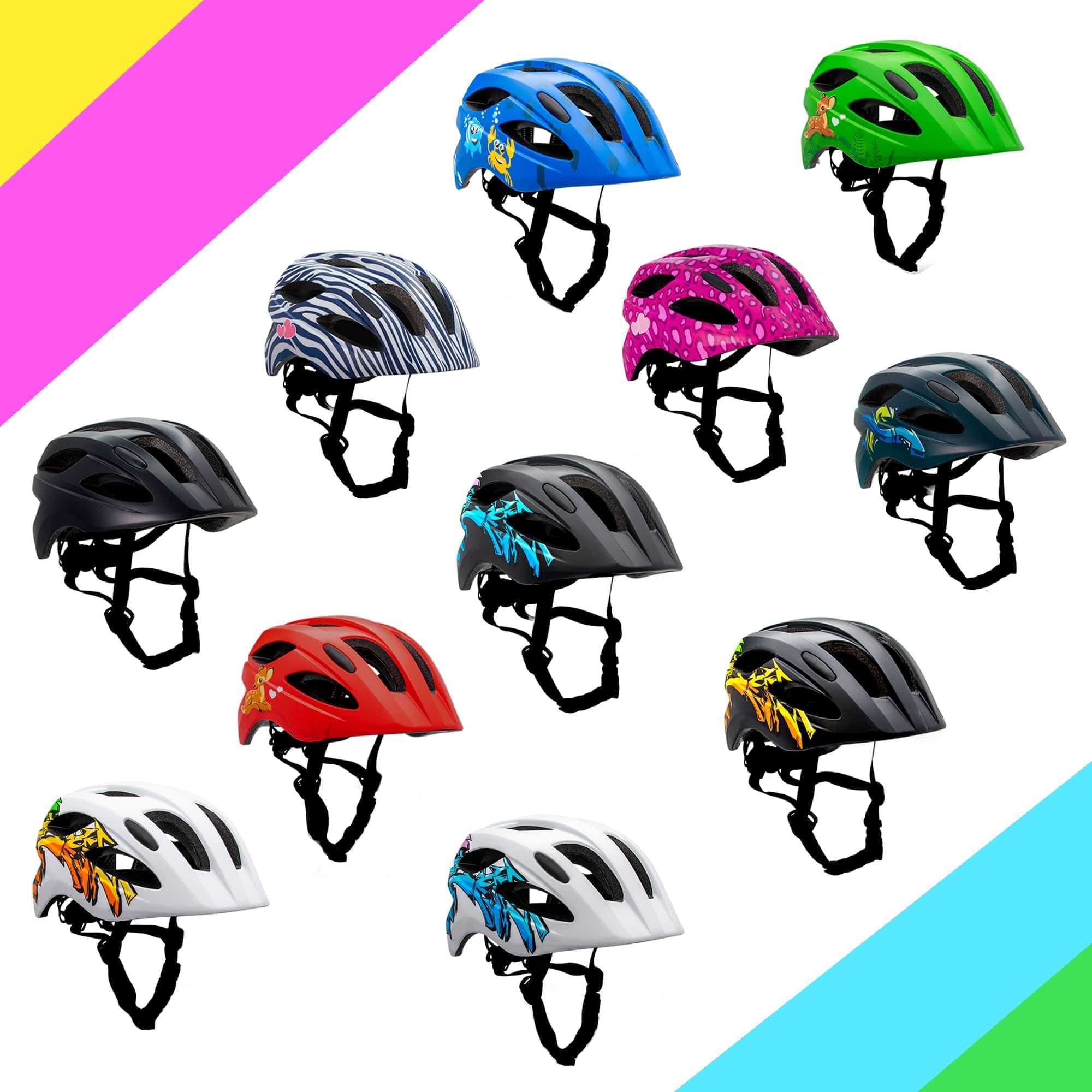 Crazy Safety Cool S.W.A.T. dziecięcy kask rowerowy | kask rowerowy dla dzieci w wieku 6-12 lat do rowerów, deskorolek, rowerów górskich, łyżworolek, tylnego światła ładowanego przez USB,