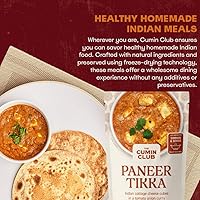 Vista 7 de The Cumin Club 's Instant Paneer Tikka Masala - Auténtica comida india con sabores regionales, lista para comer en solo 5 minutos, paquete de 5