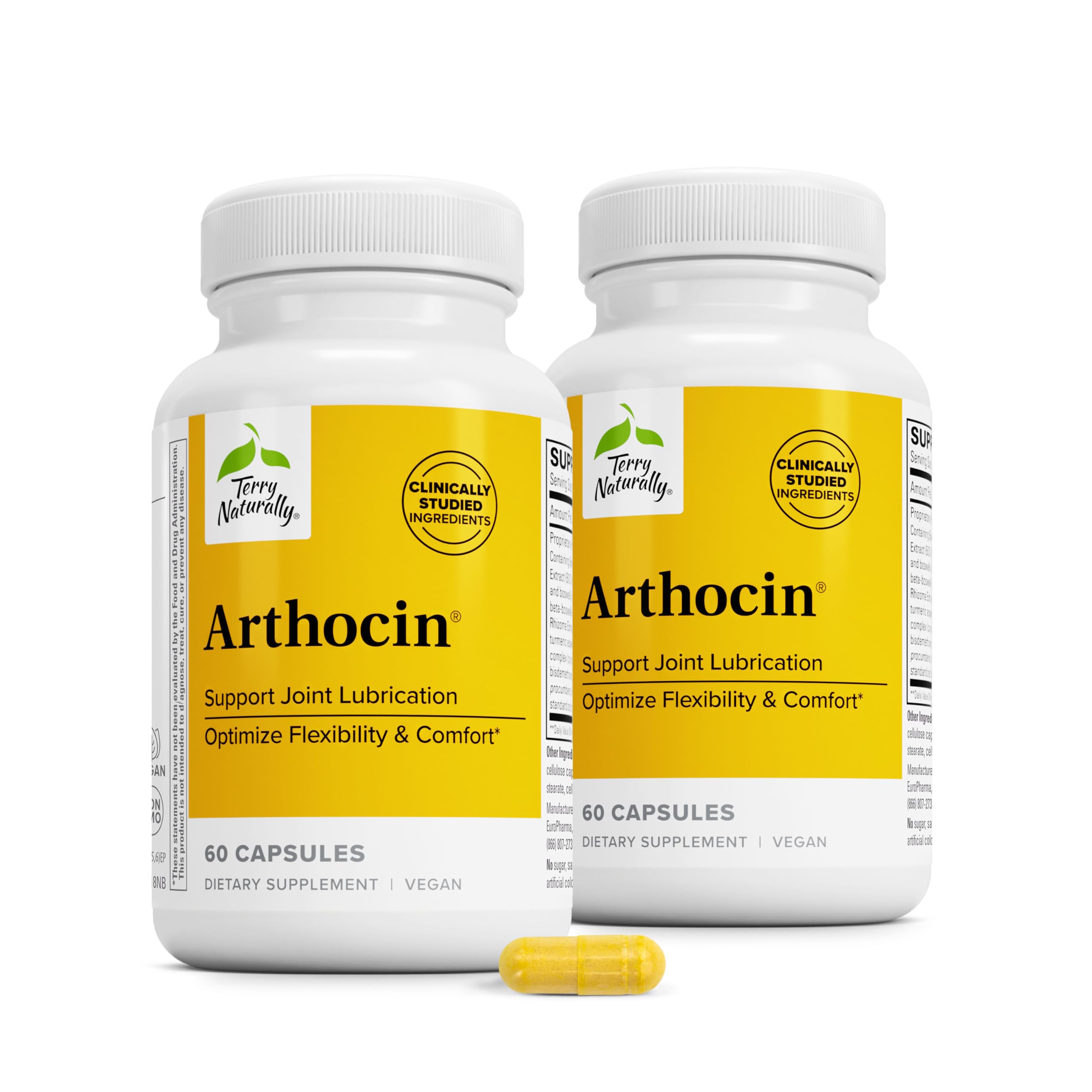 Terry Naturally Arthocin - Joint Health, Flexibility & Comfort - 60 Count 60 Count (Pack of 2)