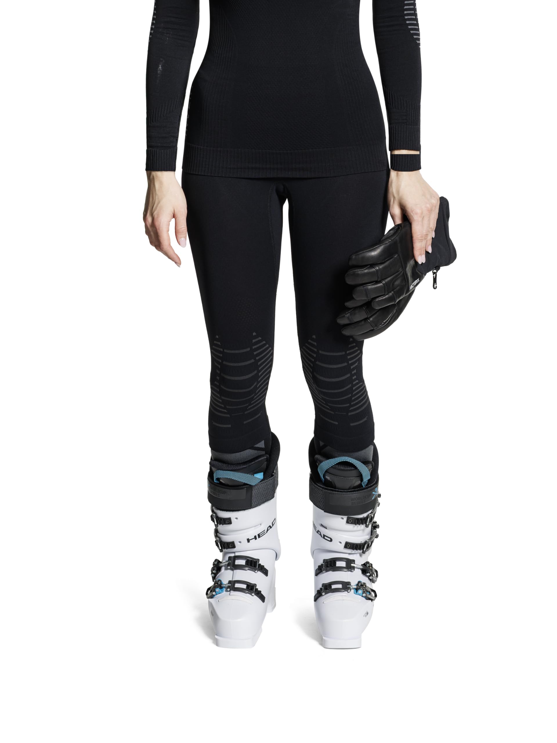X-BIONIC Invent 4.0 Pantalon de Compression 3/4 - Pantalon Short de Course Jogging Trainning Fitness Gym Compression Baselayer Legging Femme - Invent 4.0 Pants 3/4 Women - Femme