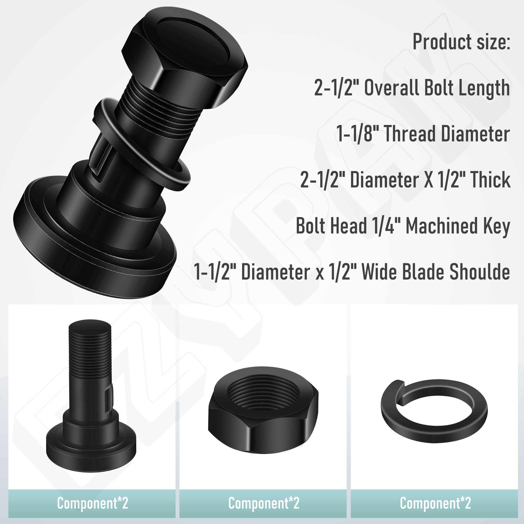 慶　　muta 8 (2XL) Amazon.com: 4 Pack Rotary Cutter Blade Bolt Kit 63607