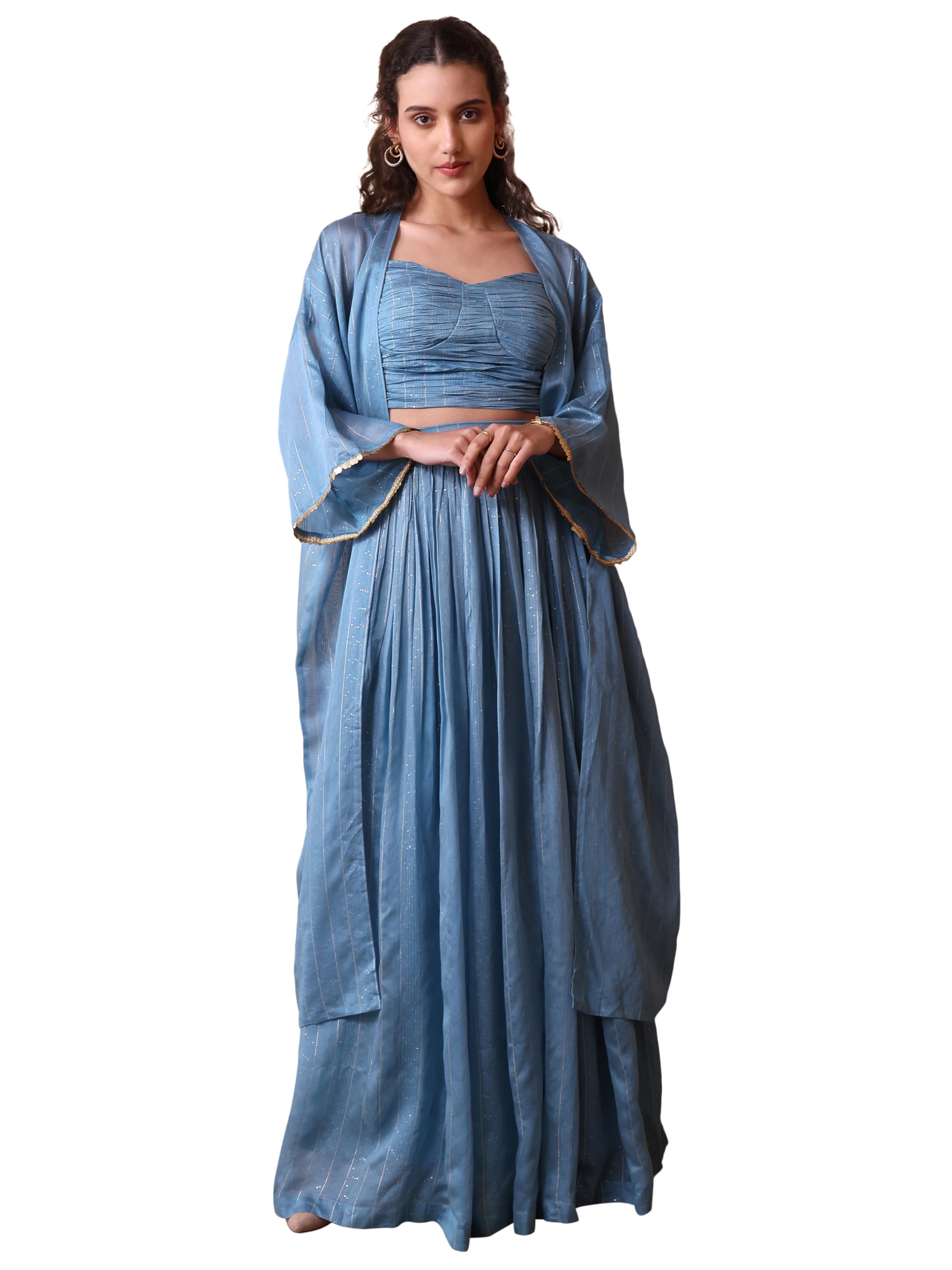 Women’s Maxi Fit & Flare Viscose Ethnic Co-Ords-image-30