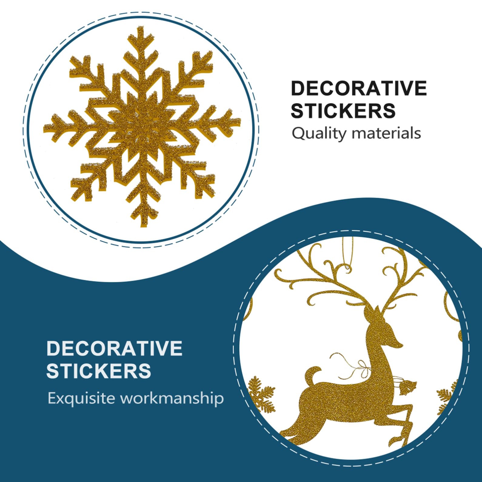 IMIKEYA 9 Stk Weihnachtsaufkleber Weihnachten Schneeflocke Fenster Haftet Weihnachtsschneeflockenaufkleber Weihnachtsfeierdekorationen Winterdeko Für Zu Hause Weihnachtsfenster Haftet Pvc