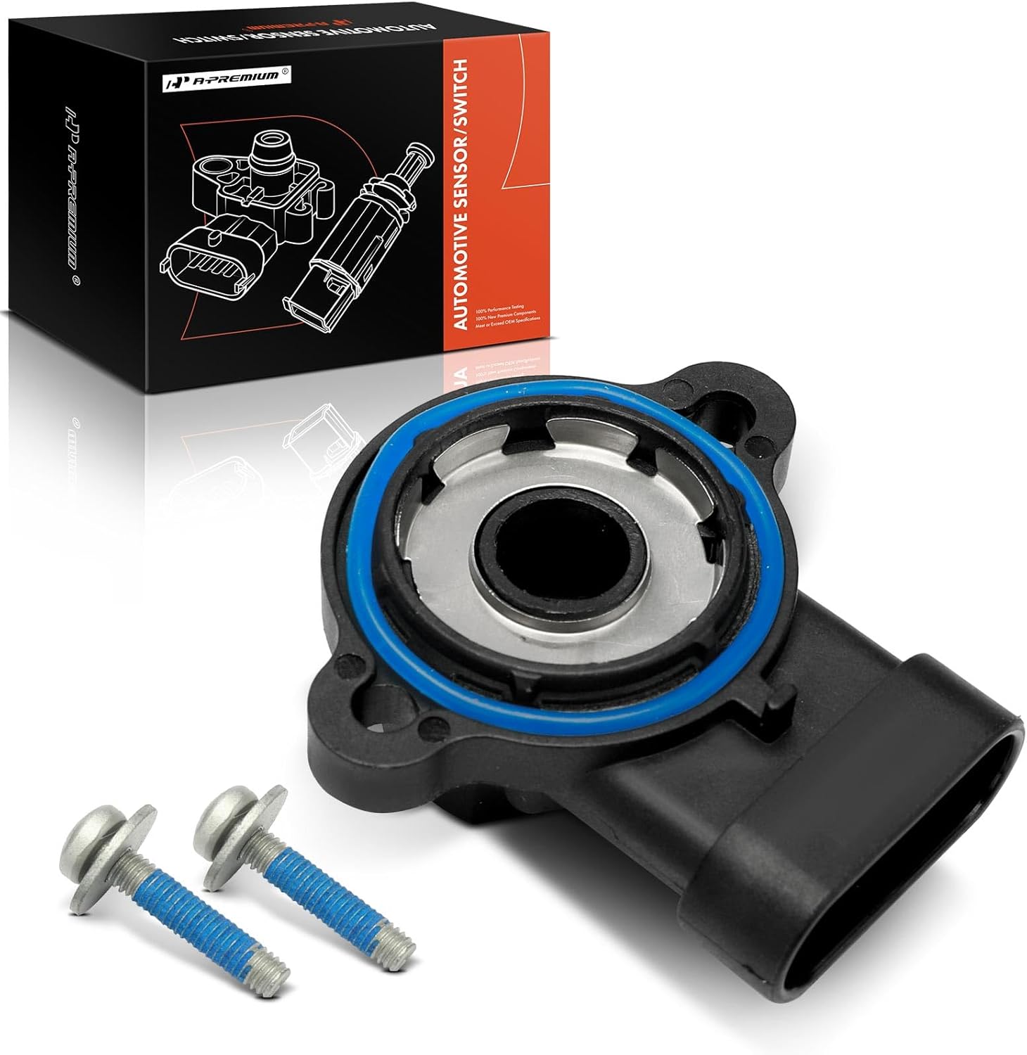 A-Premium TPS Throttle Position Sensor Compatible with Ford, Chevrolet, GMC & Cadillac - F-250 Super Duty, Silverado 1500, Sierra 1500, Tahoe, Yukon, Suburban 1500, Express 3500, Escalade, Savana 3500