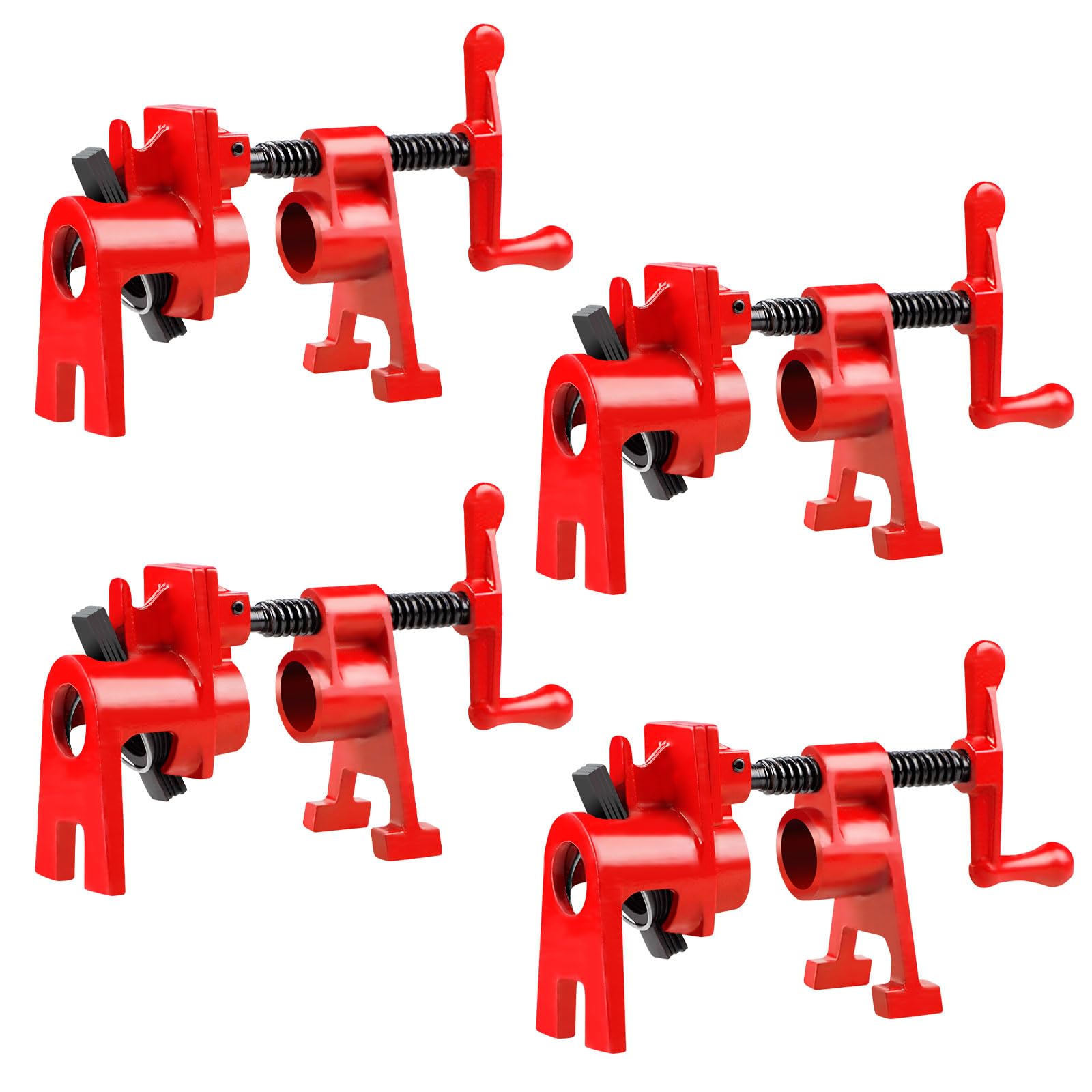 4 Sets 3/4 Zoll Rohr-Schraubzwinge, Rohrzwingen 3/4 zoll