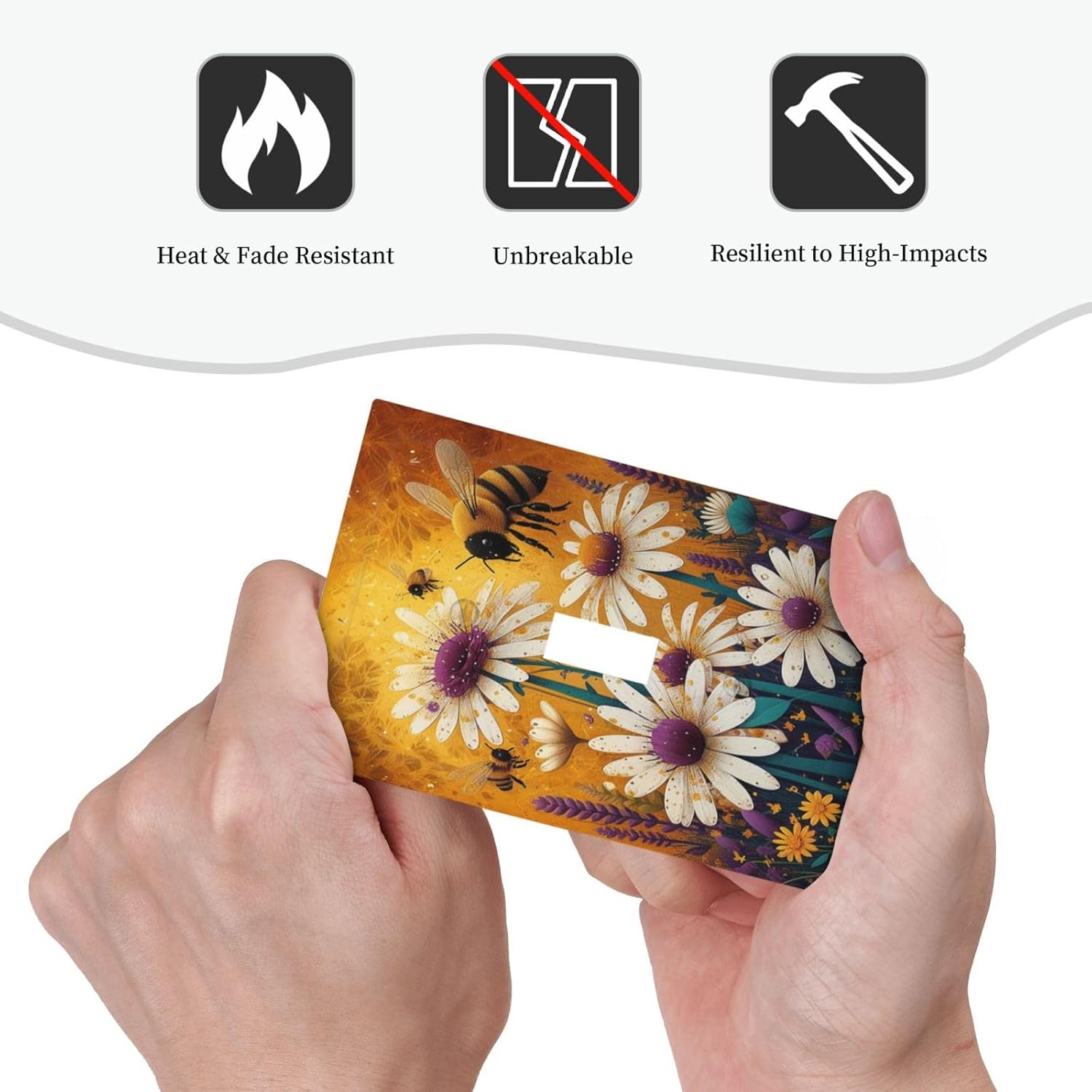 Beautiful Floral Bee Daisies Flower Decorative Light Switch Cover 1 Gang Single Toggle Device Electrical Faceplate Switchplates Decorator Outlet Wall Plate for Bedroom living Room Decor