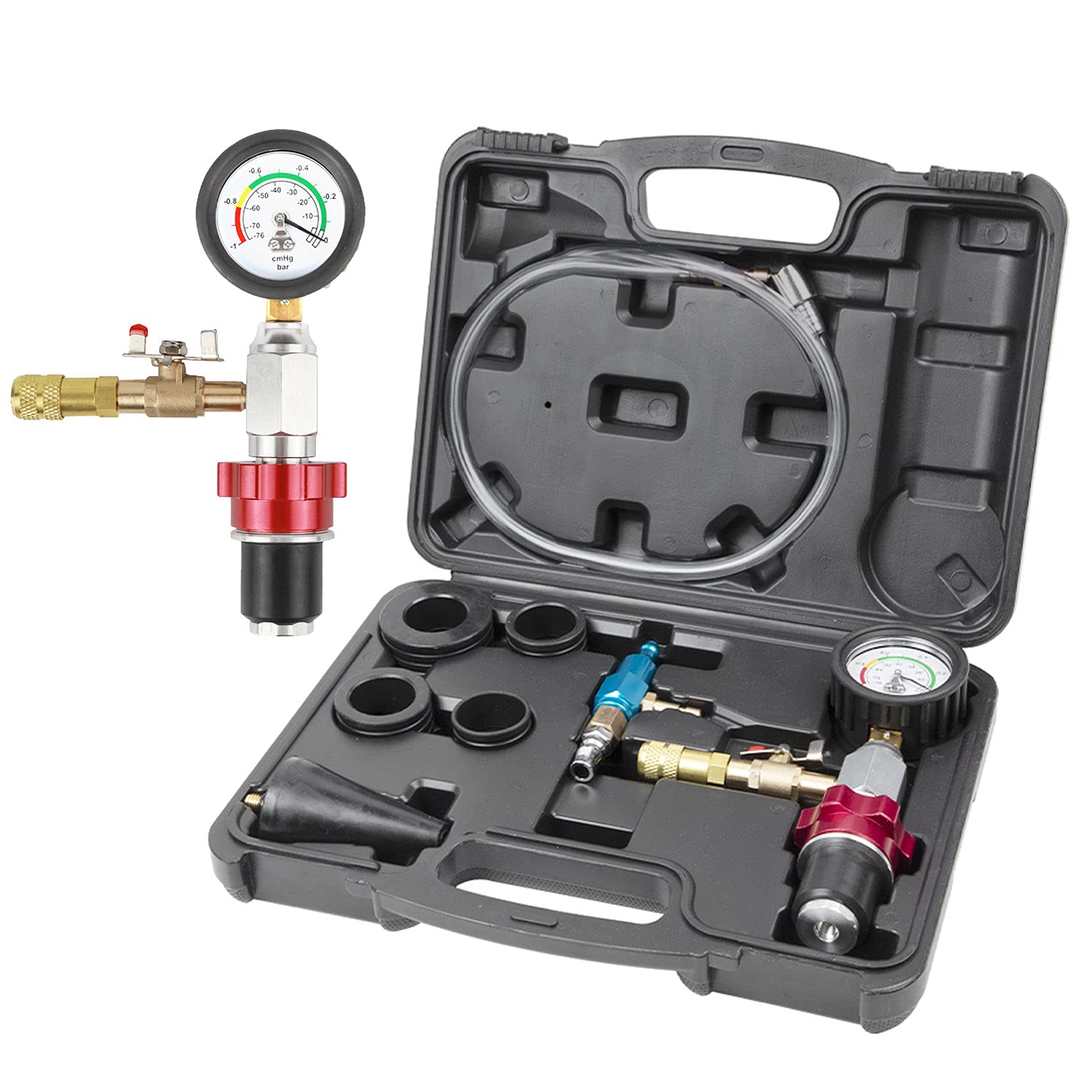 Buy Radiator Pressure Tester Kit, Coolant Vacuum Refill Kit Vacuum Purge Radiator Coolant Refill