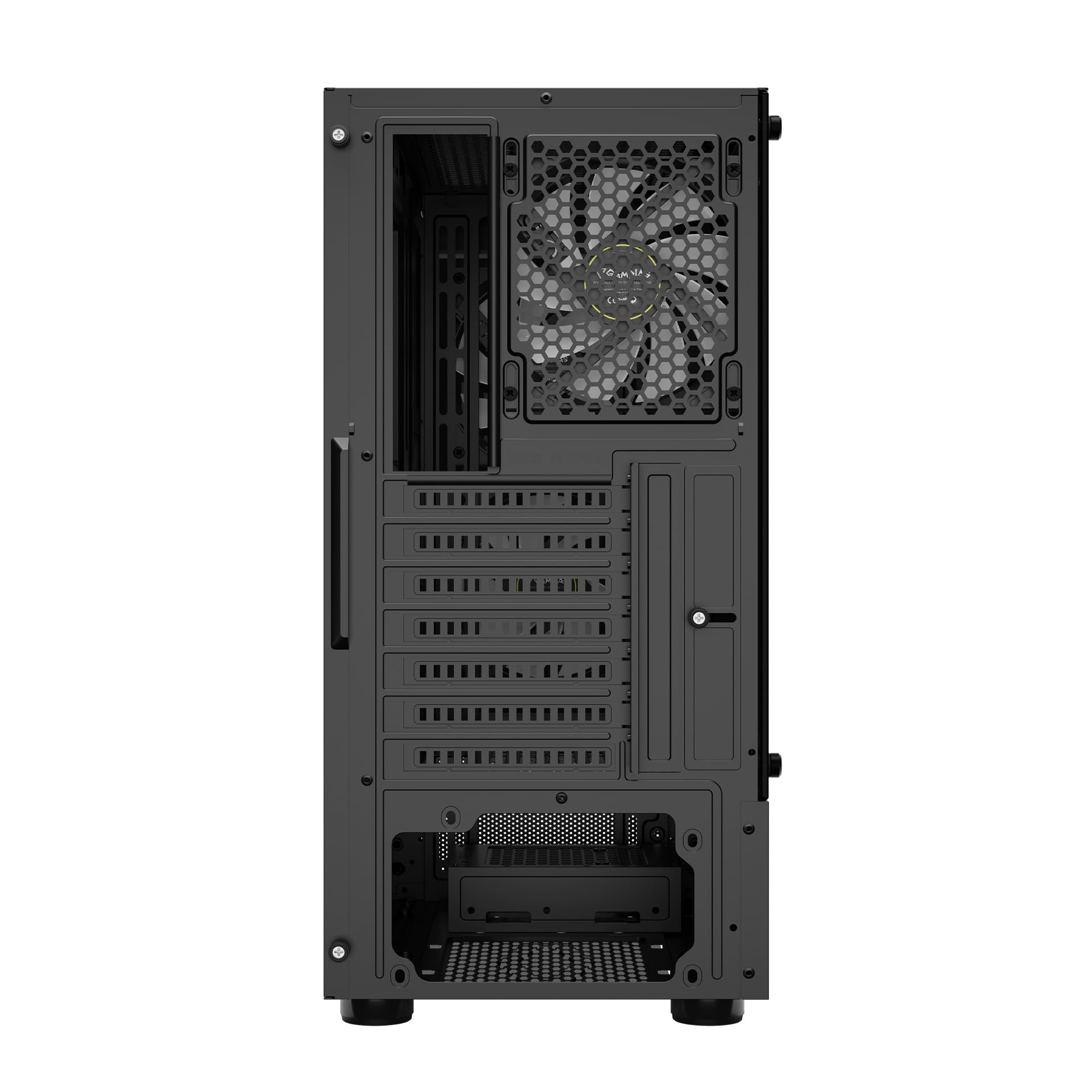 Gamdias Talos E3 CG ARGB - Custodia per gamer, con 3 ventole, colore: Nero