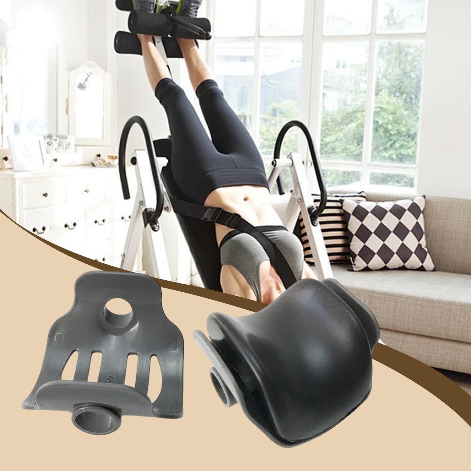 Supporto per Caviglia a Forma di U, Cuscino del Morsetto per Gamba del Tavolo da Inversione in in Schiuma PU Ad Alta Densità, Protegge Efficacemente Gambe E Piedi, con Conchiglia