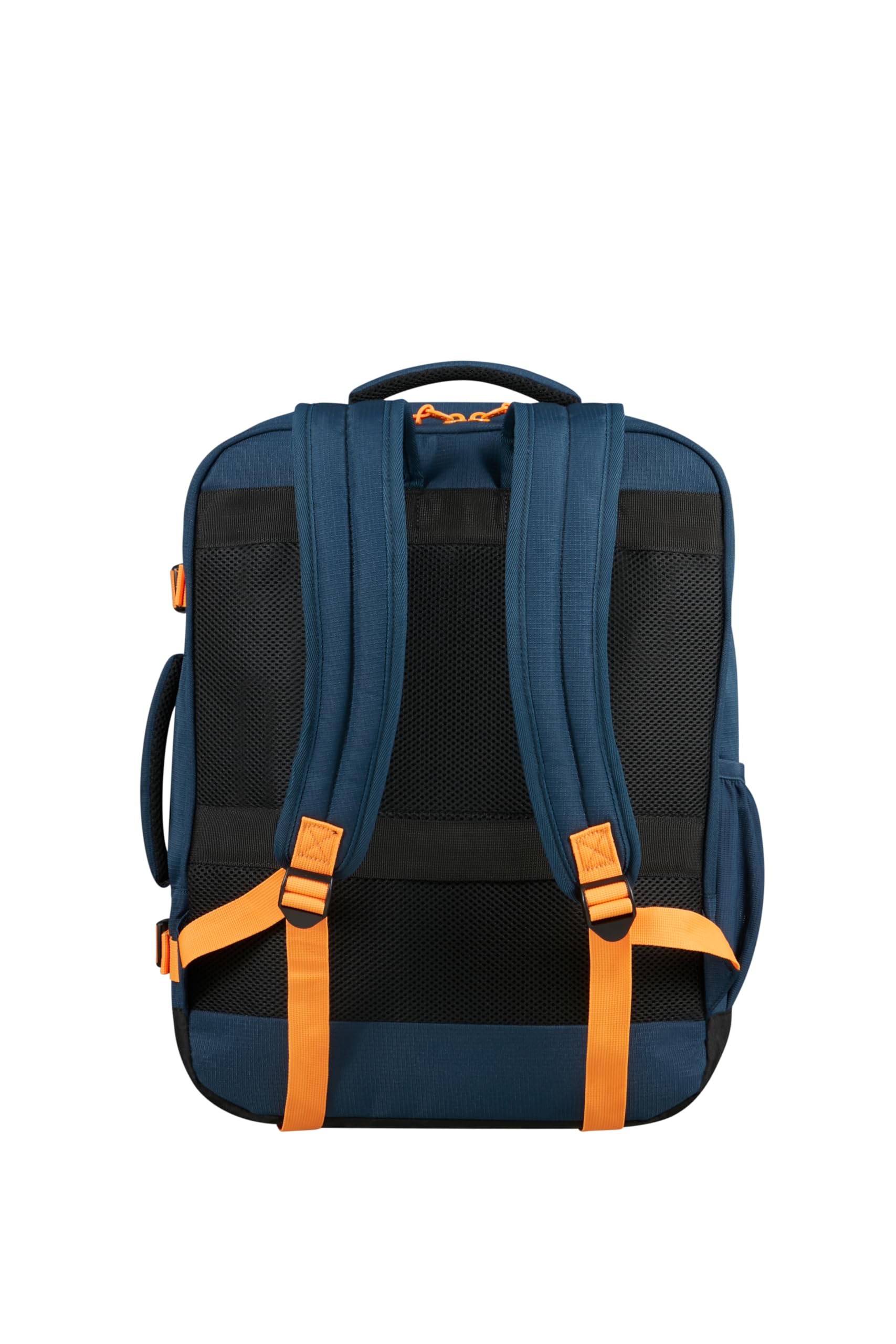 American Tourister Take2Cabin - EasyJet Bolsa de Cabina 36 x 20 x 45 cm, 38 l, 0,70 kg, Equipaje de Mano, Mochila de Avión M Bajo Asiento, Blau/Orange (Dark Navy/Radiant Orange)