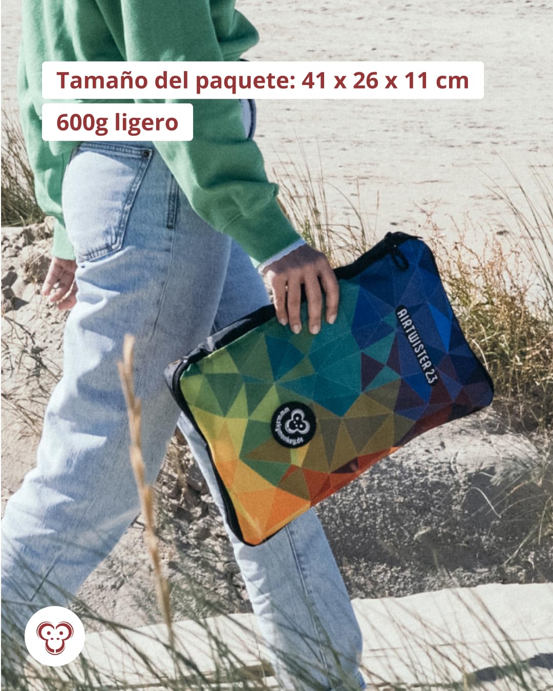 Skymonkey Airtwister 1.3 Cometa acrobática con Lazos de Vuelo Ready 2 Fly, Adecuado para Principiantes