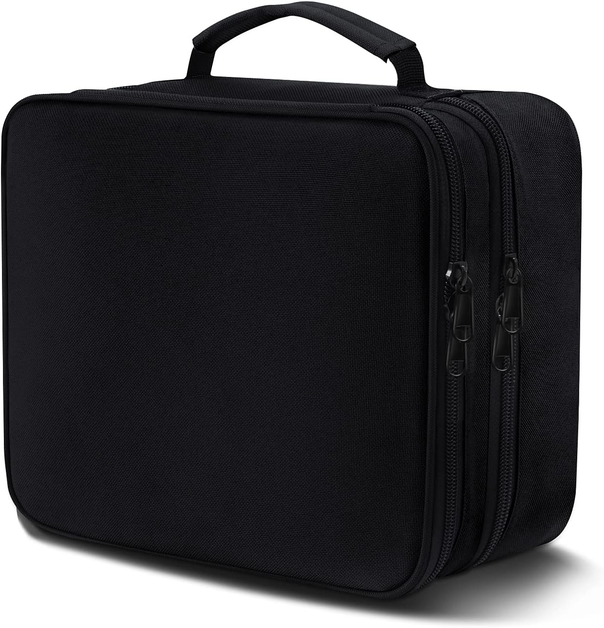 Electronics Travel Organizer, Waterproof Cable Organizer Bag for Electronic Accessories 3 Layer Large Shockproof Cable Storage Bag for Cord, Power Bank, Tablet- Black