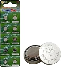 AG7 LR927 LR57 395 399 SR927W SR57 PoundMax Alkaline Button Cell Batteries Pack of 10