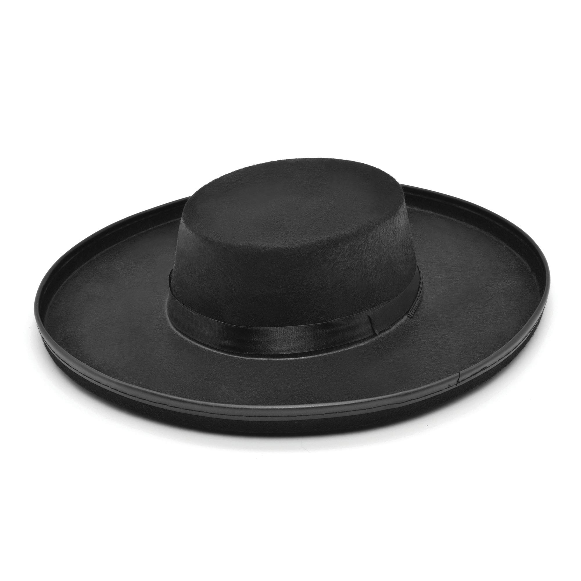 Adult Black Felt Budget Bandit Hat, Onesize, Official Bristol Novelty Dress up Accessory Halloween