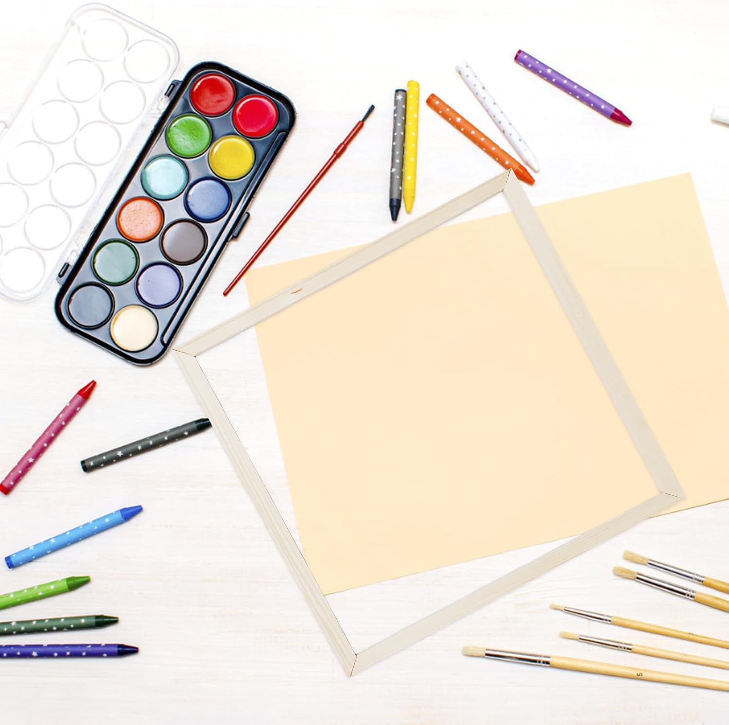 Canvas Stretcher Frames - 50 X 50cm Wood Canvas Stretcher Bars - Vertical & Horizontal Wall Hanging For Paintings - Accessories For Oil Painting