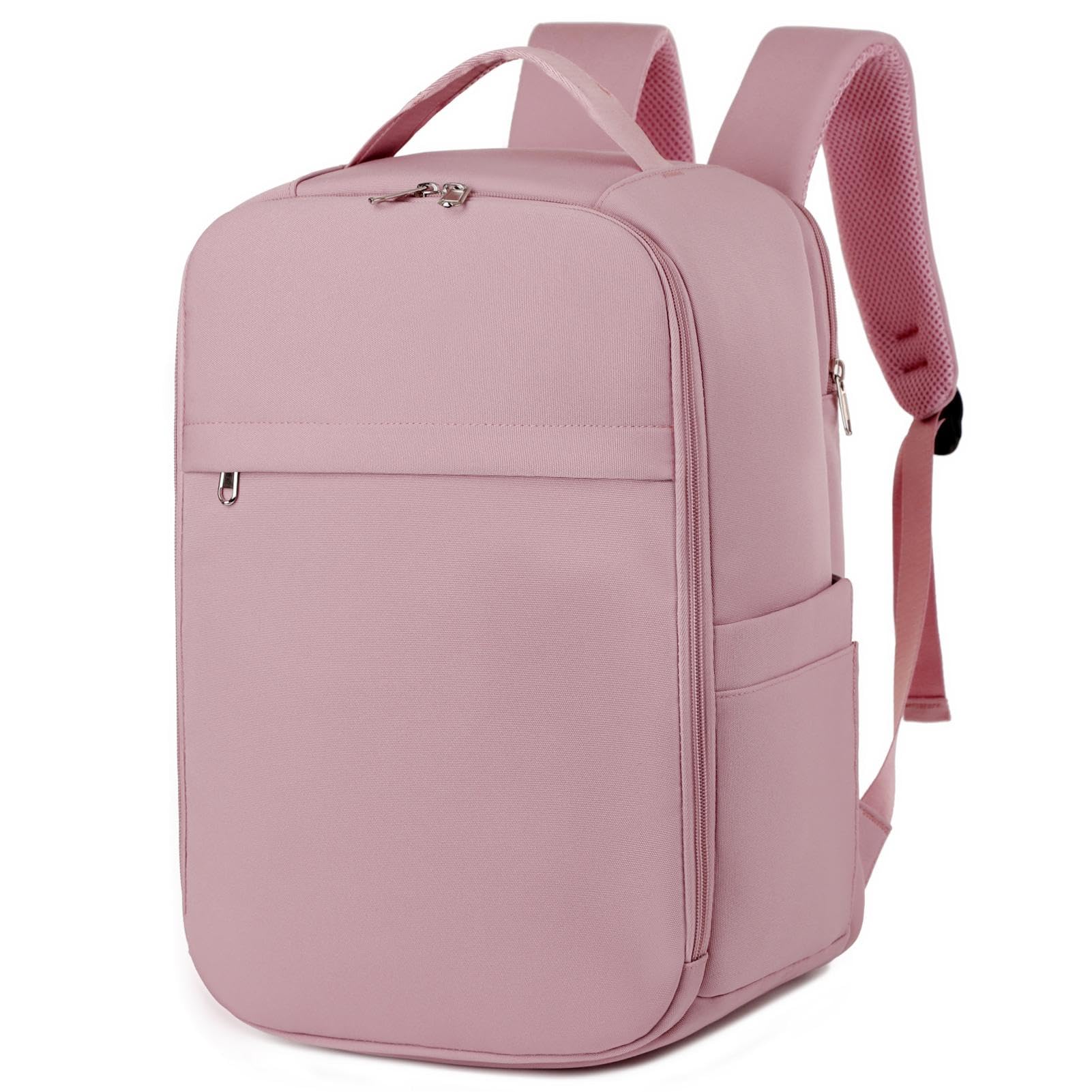 Zuquik für Ryanair Handgepäck 40x30x20 Rucksack Reiserucksack Travel Backpack Flugzeug 14 Zoll Laptop mit Anti-Diebstahl Tasche für Herren Damen Schulrucksack Jungen Teenager（Rosa）