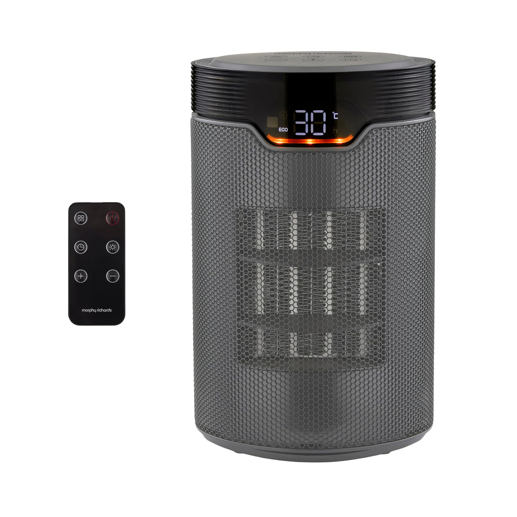 Morphy Richards Morphy Richards HeatFlux 1500W Electric Ceramic Fan Heater, Remote Control, 15m2, 24hr Timer, Compact, Portable, Quiet, Lightwei