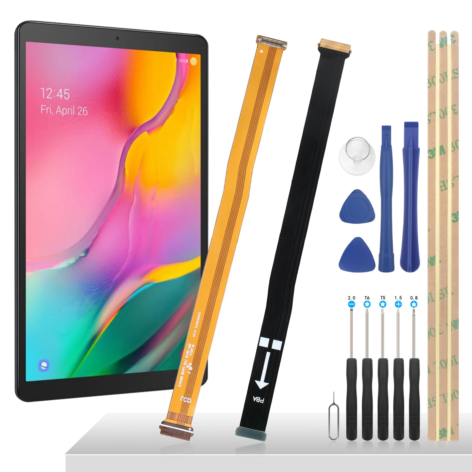 Cable Flexible de Pantalla para Samsung Galaxy Tab A 10.1 SM-T515 SM-T510 LCD Tablet Display Flex + Herramientas