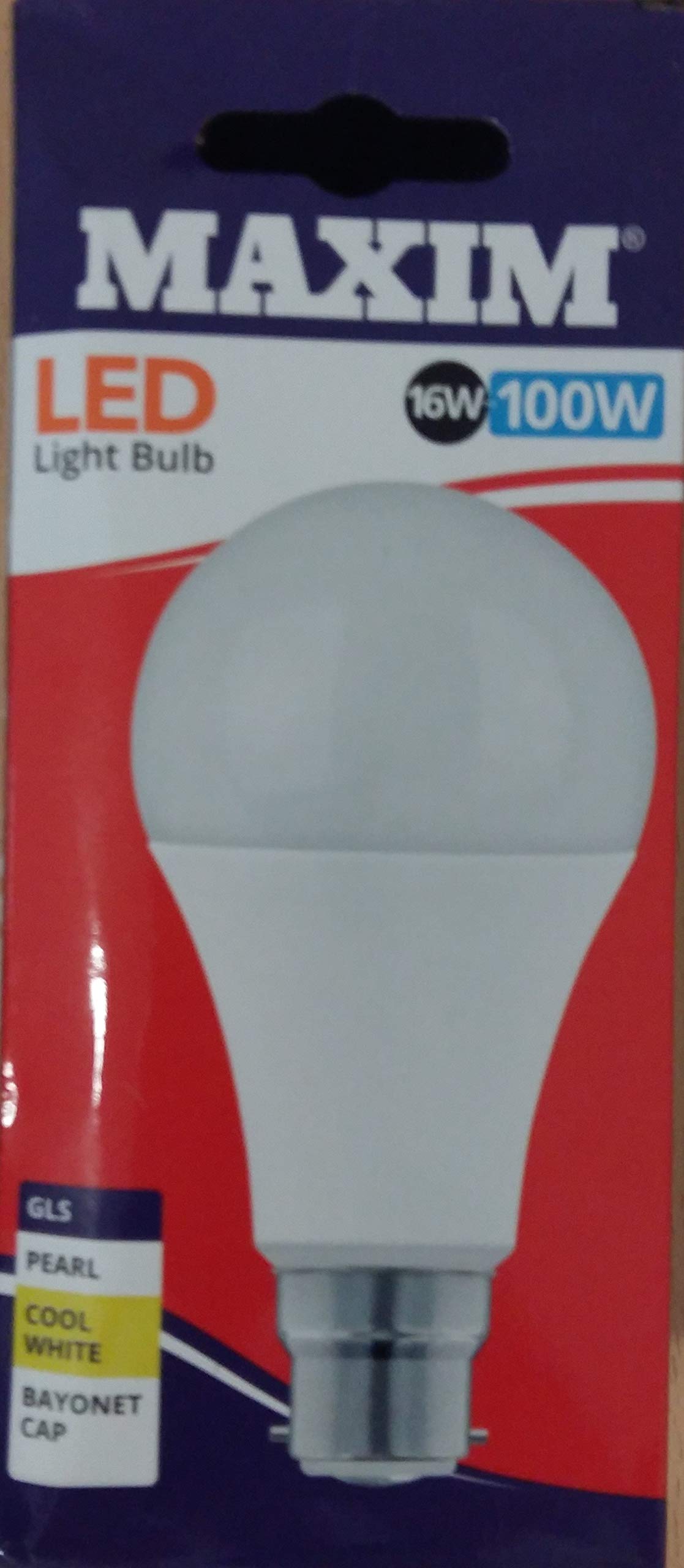 Maxim White (Bc) Led Gls 13W (100W Equiv) Cool