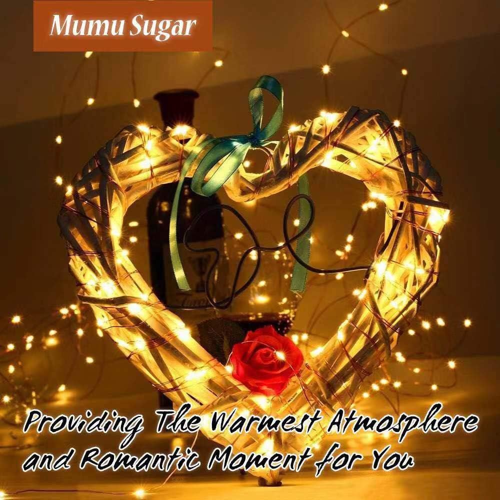 Mumu Sugar Upgrade Version Photo Clip String Lights - Fairy String Lights - Battery Powered Waterproof Decor Lights for Birthday Party Bedroom Wall Decor Wedding