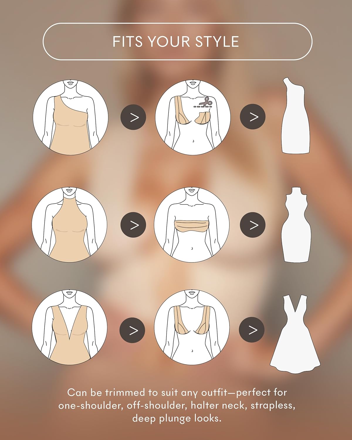 NOOD New York Shape Tape 4" Wide Adhesive Shaping, Lifting & Waterproof Hemp Breast Tape, Black Onyx, 4 in. - Image 9