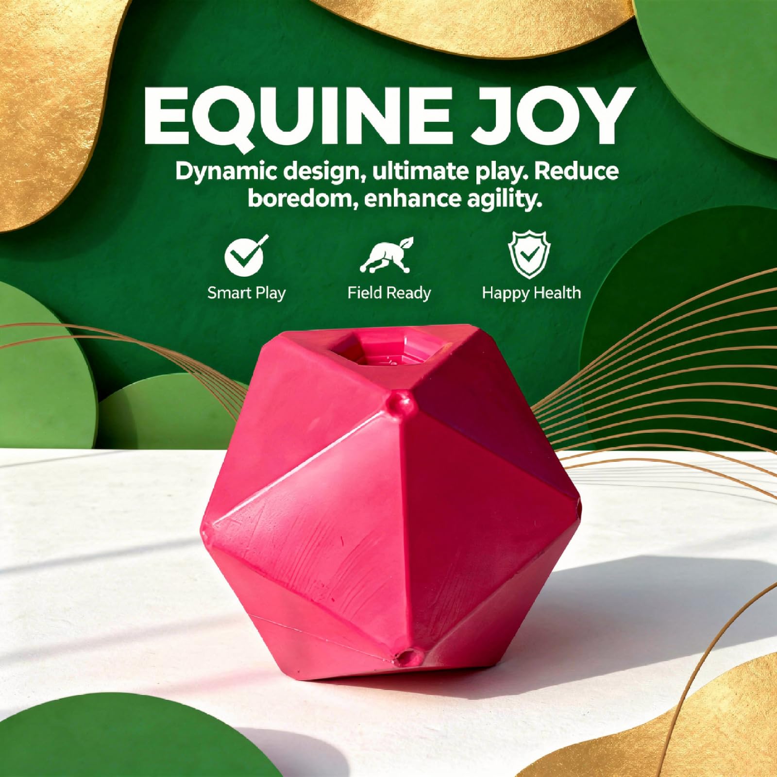 Juguete alimentador de bolas de golosinas para caballos, 9 pulgadas, 23 cm, pelota de juego equino de polipropileno seguro para alimentos, bola de pasto para enriquecer el aburrimiento
