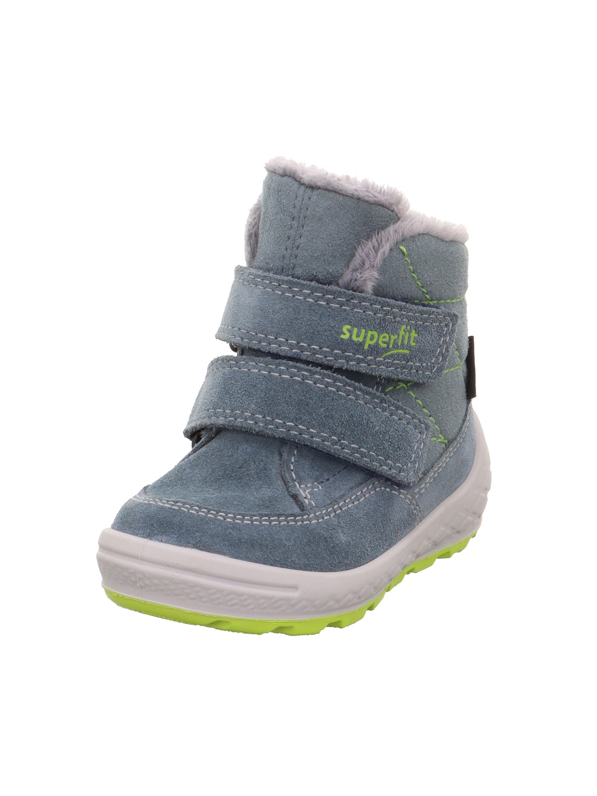 Superfit Boys GROOVY warm gefütterte Gore-Tex Stiefel, BLAU/HELLGRÜN 8010