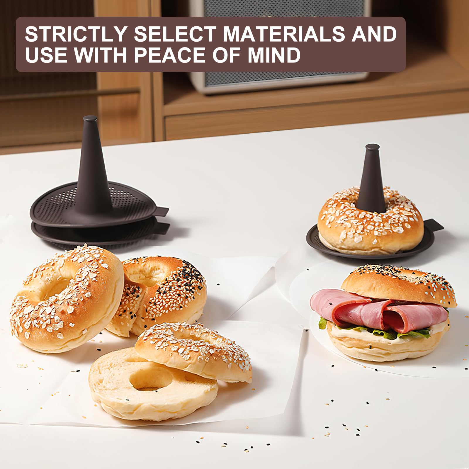 Donut Bakvorm - Saaf Siliconen Springvorm - Herbruikbaar Donutmaker Donutvorm Bakken 6 Do 8720167426841~4036132