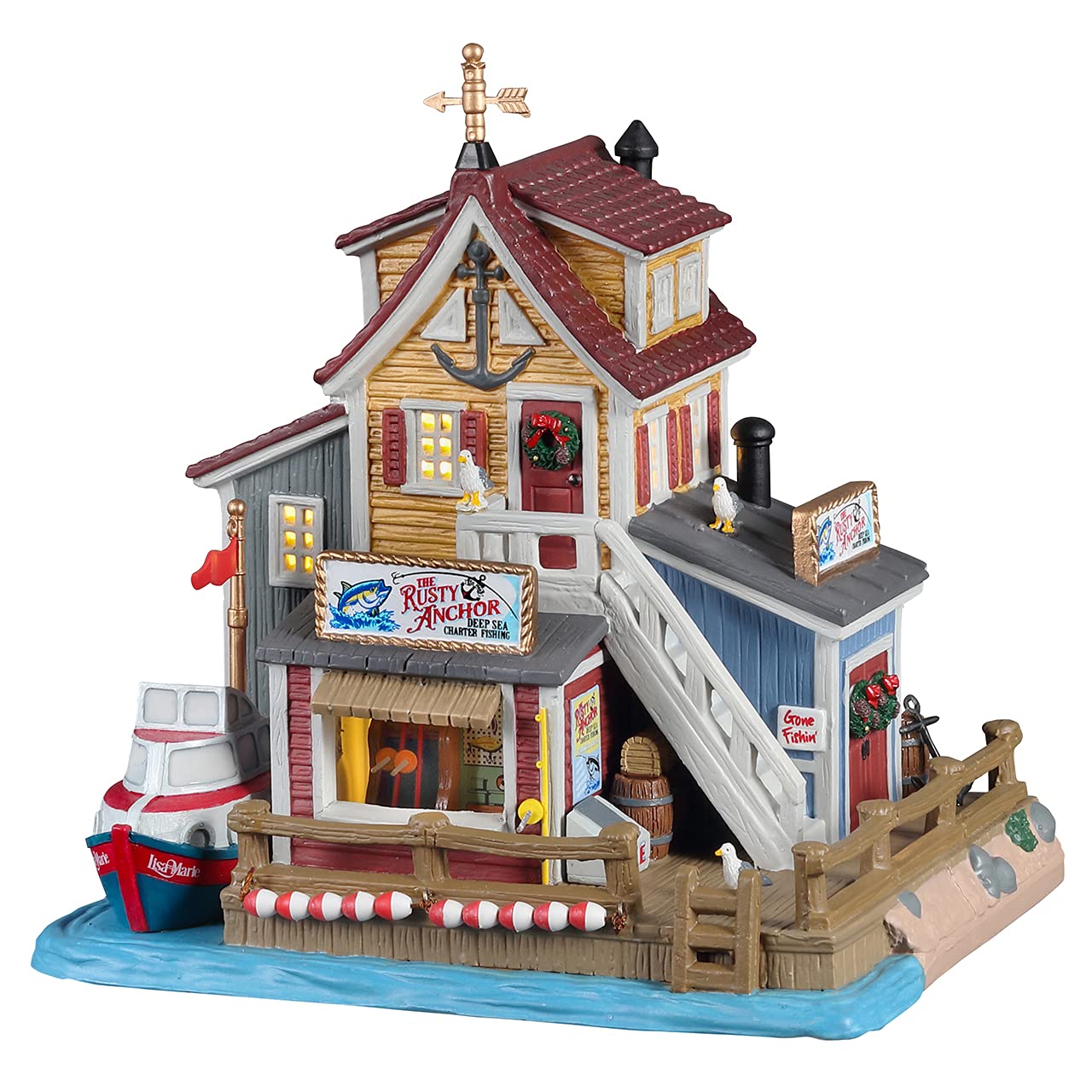 Lemax The Rusty Anchor Deep Sea Charter Fishing #15755